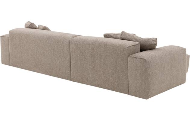 Goossens loungebank lago bruin stof - 8252191-{merk}-lago-bank-stof-bruin-04